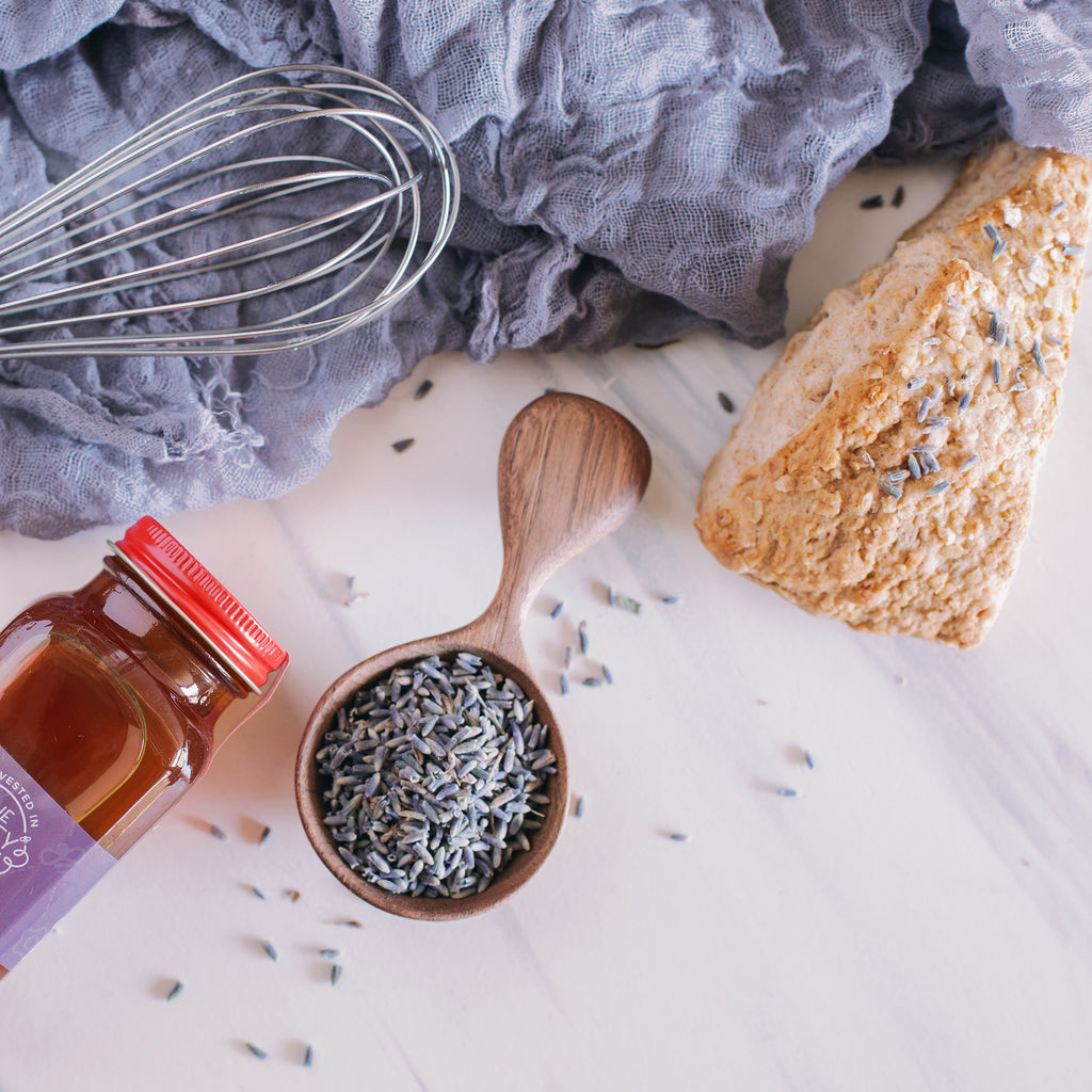 Lavender Infused Honey Scones