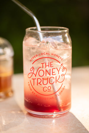 16oz. Honey Truck Can Glass