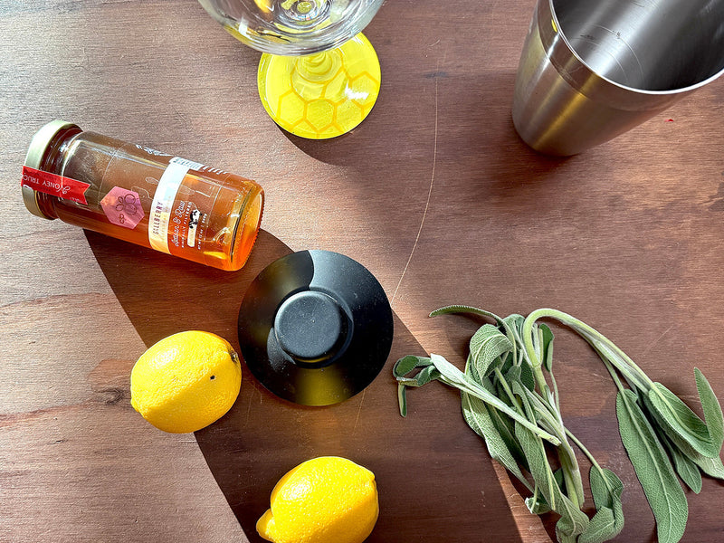 Honey Sage Lemonade Mocktail